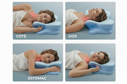 Cervicalm™ – Oreiller Ergonomique à Mémoire de Forme